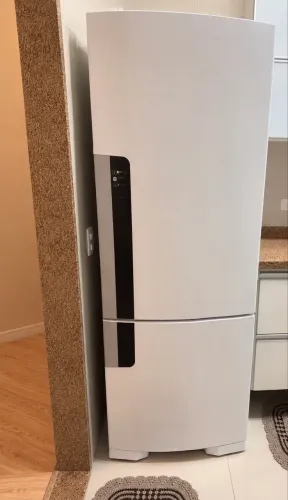 Geladeira Consul Frost Free Duplex 397 litros Branca com freezer embaixo - CRE44BB 110V