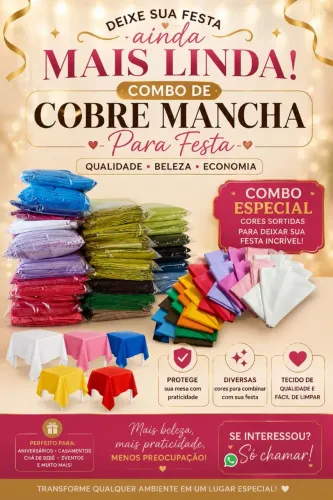 Combo de cobre mancha para festa