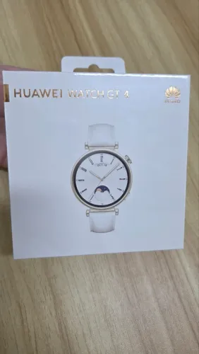 Relógio Huawei Watch GT 4 41mm Branco/Dourado - NOVO LACRADO - Original
