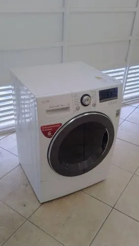 LAVA E SECA LG 9 KG 127 V, painel touch digital visor de acrílico fumê