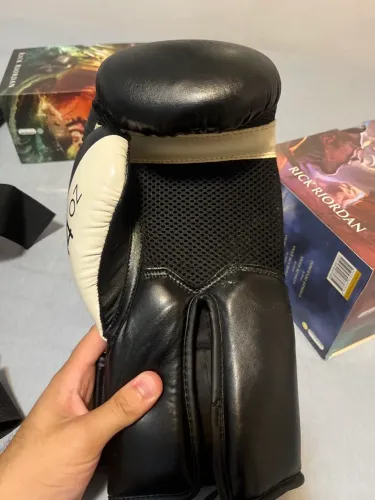 Kit Boxe/Muay Thai Outshock Decathlon ? Luva 14oz + Protetor Neoprene ? conservado 