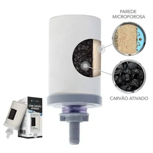 Vela Tripla Ação Alcalina Carvão Ativado Elimina Diversos Filtro de Barro wpp:43, *
