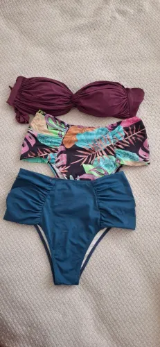 Biquíni Hot Pant Drapeado 3 Pçs
