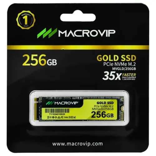 SSD 256gb nvme Makrovip M2 2280, Original, Novo c/ garantia - Nexo Store