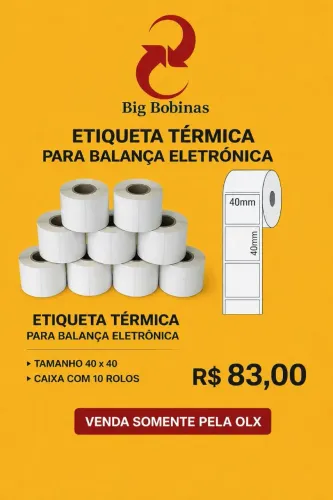 Etiqueta térmica para balança eletrônica