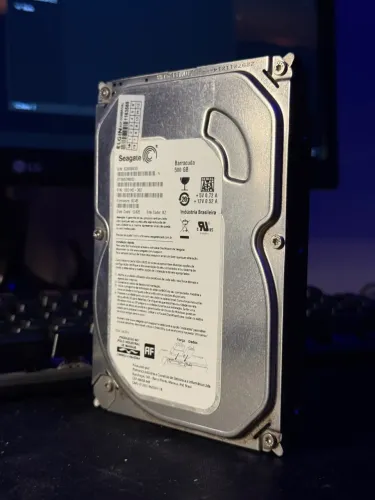 HD Seagate Barracuda 500GB 7200RPM SATA III - Saudável no CrystalDiskInfo