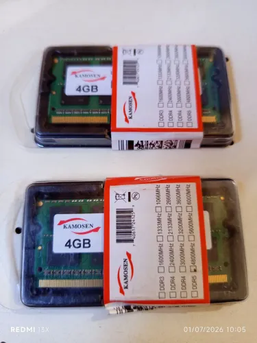 2 pente memória DDR3 4 Gb cada 1600Mhz notebook