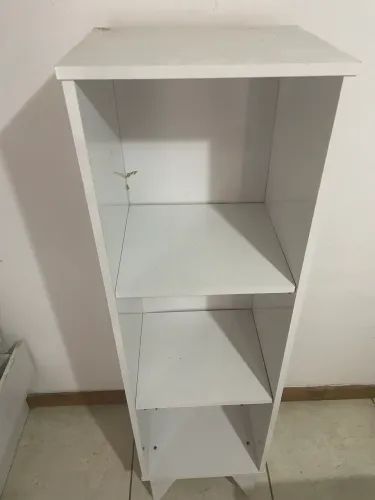 Estante de MDF Branca com 3 Prateleiras