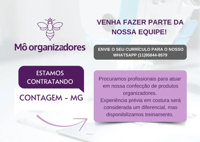 Vaga Auxiliar de costura