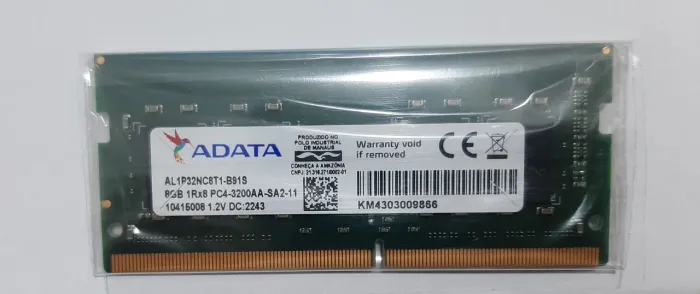 Memoria ddr4 notebook 8GB 3200mhz
