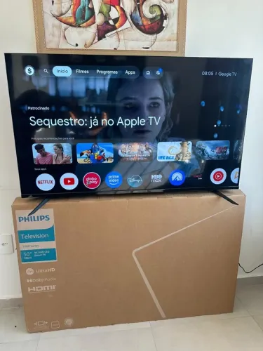 TV SMART 50 4K UHD Google TV ( Pego TV Menor )