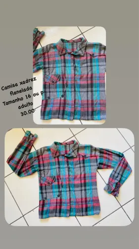 Camisa flanelada xadrez 