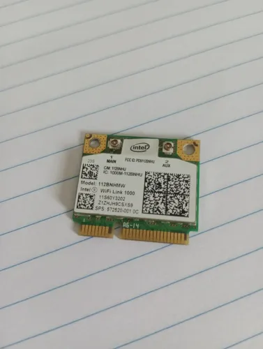 Placa Wi-Fi Intel WiFi Link 1000 - Mini PCI-E