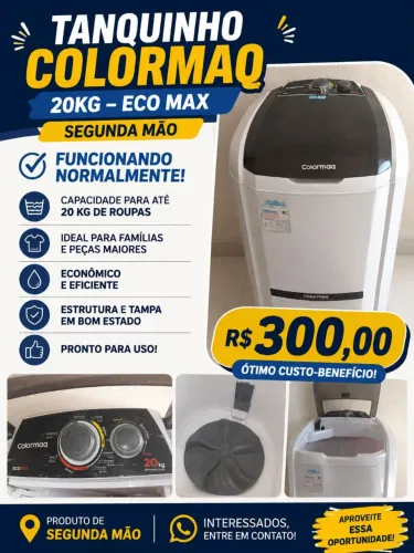 Tanquinho Colormaq 20 kL