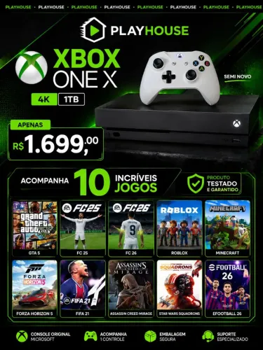 Xbox One X console super poderoso 