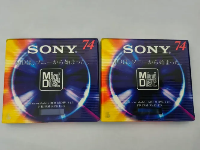 02 Mini Discs Sony 74 Prism Series Lacrados