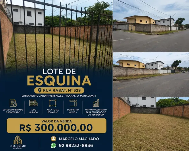 Lote/Terreno, Investimento Jardim Versalles, Planalto, aceita financiamento
