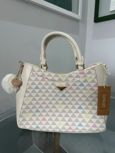 Bolsa satinato off white