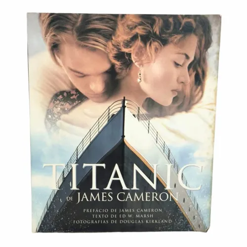 Livro Filme Titanic, James Cameron (Raro Oficial Incrível)