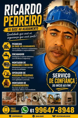 Pedreiro profissional 