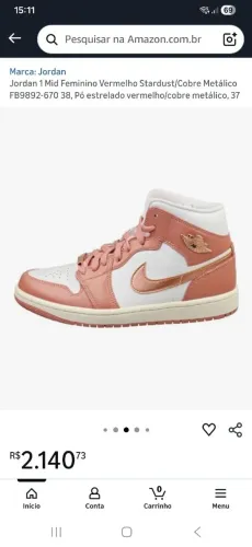 nike air jordan 1 mid se 'red stardust