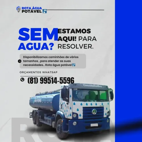 Caminhao pipa abastecimento de água potavel