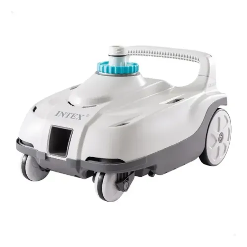 Robô Aspirador Limpador Piscina Estrutural Inflável Automático Zx100 Intex 28006 Cor Branc