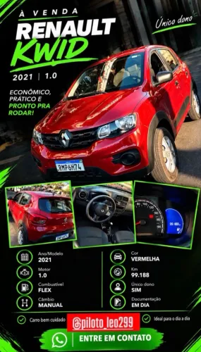 Renault Kwid Zen 1.0 Flex 12V 5P Mec. 2021