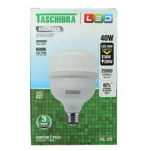 Lampada Led Taschibra 40w 6500k