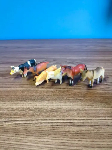 Conjunto de Figuras de Animais de Fazenda Brinquedo Educativo