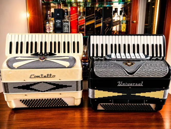 Acordeon Dois lindos exemplares italianos BY Guerrini BY DA Vinci. Leia!!!