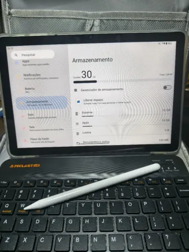 Tablet Teclast M50 Plus 128GB - Kit completo c/ teclado, capa, case e caneta (semi-novo)