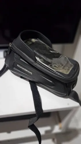 Bolsa de bicicleta ROCKBROS à prova d'água com tela sensível ao toque e capa de chuva