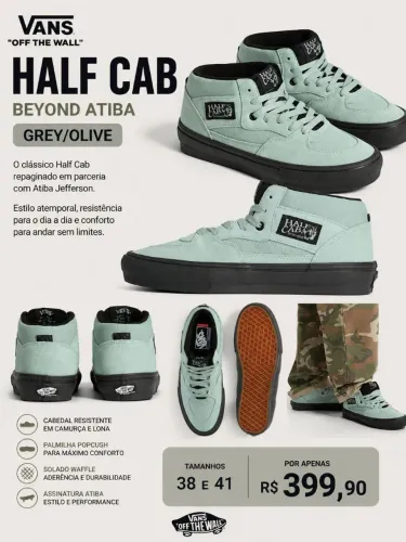Vans Half Cab Grey/Olive