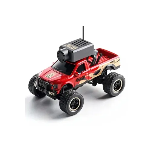 Carrinho Wltoys 1/64 Fpv Mini Monster Truck Com Tela 6407