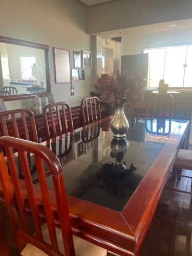 Copa completa em mogno  