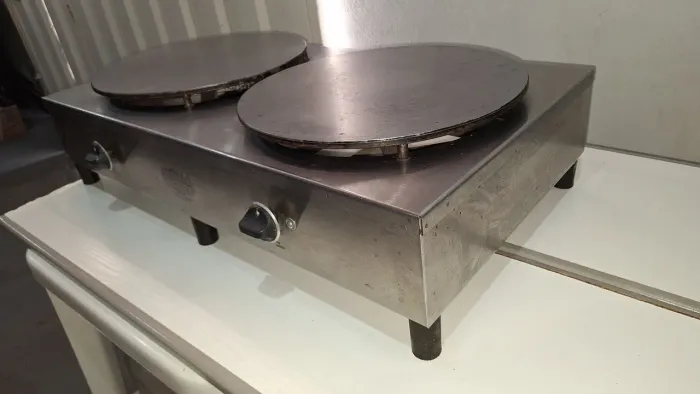 Chapa crepeira duas bocas,  ademak a gás