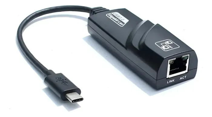 Adaptador de Rede USB 3.1 Tipo-C para RJ45 Gigabit - 1000 Mbps