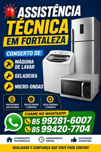 CONCERTO EM MÁQUINA DE LAVAR - GELADEIRA - MICRO-ONDAS 
