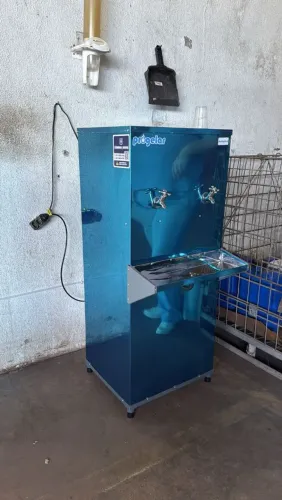 Bebedouro industrial Progelar 50L Coluna Inox 2 Torneiras