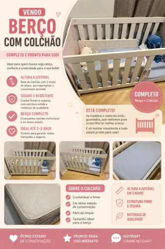 Berço Infantil Padrão