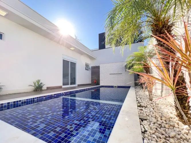 Casa Térrea Moderna com 4 Suítes em Condomínio Próximo ao Parque Ecológico - Indaiatuba/SP