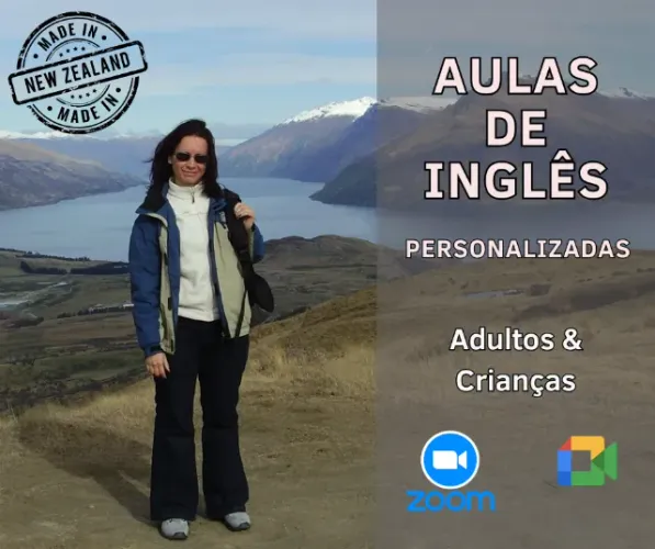 Aprenda inglês - Aulas para adultos e crianças pelo Zoom