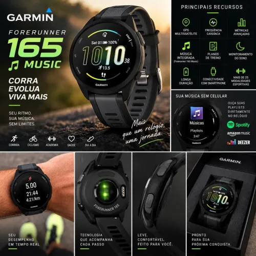Relógio garmin 165 Music