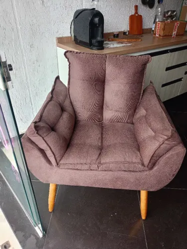 Poltrona em Suede