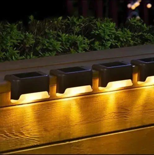 Kit com 20 Luminárias Solares LED para Jardim, Escadas e Cercas SOLPEX - Luz Branca Quente
