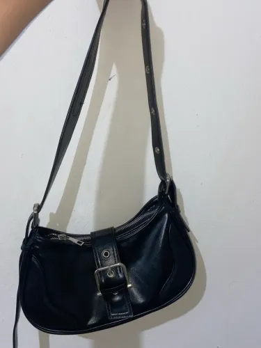 Bolsa Y2k baguete preta 
