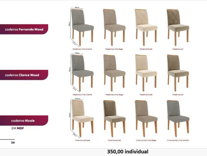 Jogo de duas cadeiras 700,00