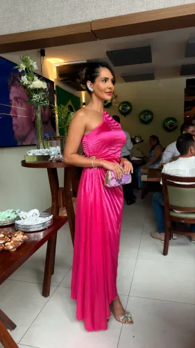 Vestido de festa pink
