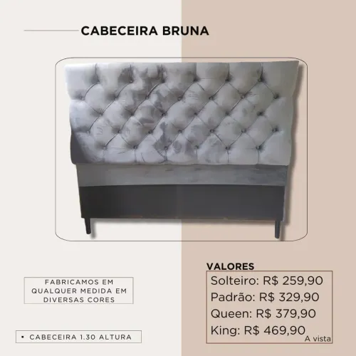 Cabeceiras mais diferenciadas, diversas cores e modelos!